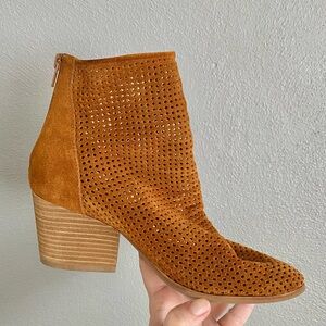 Jeffrey Campbell Ankle Boots Size 6.5 Tan Brown Jenelle Leather Pointed Toe